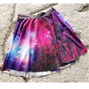 Galaxy skater skirt